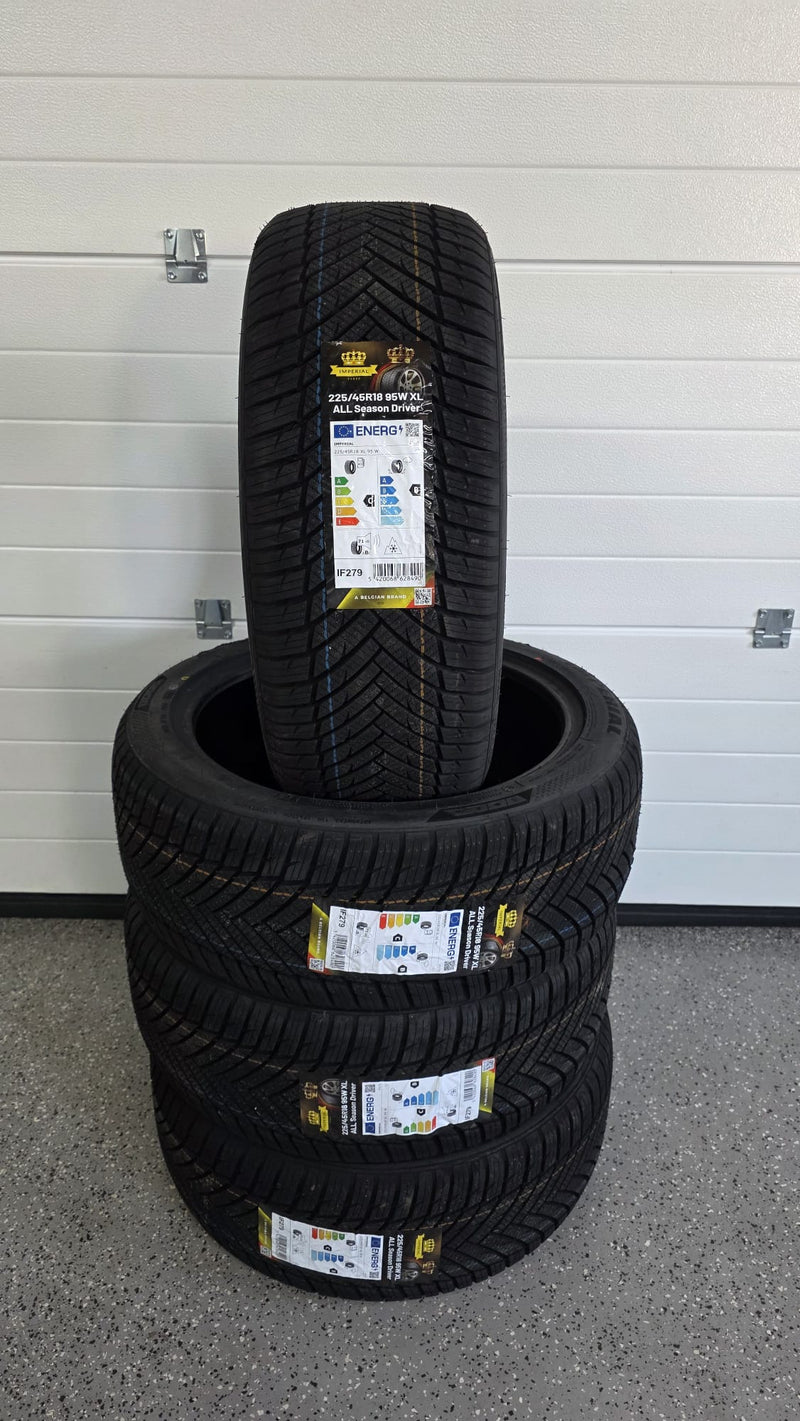 4x 225 45 R18 95W XL Imperial Allwetterreifen Ganzjahr